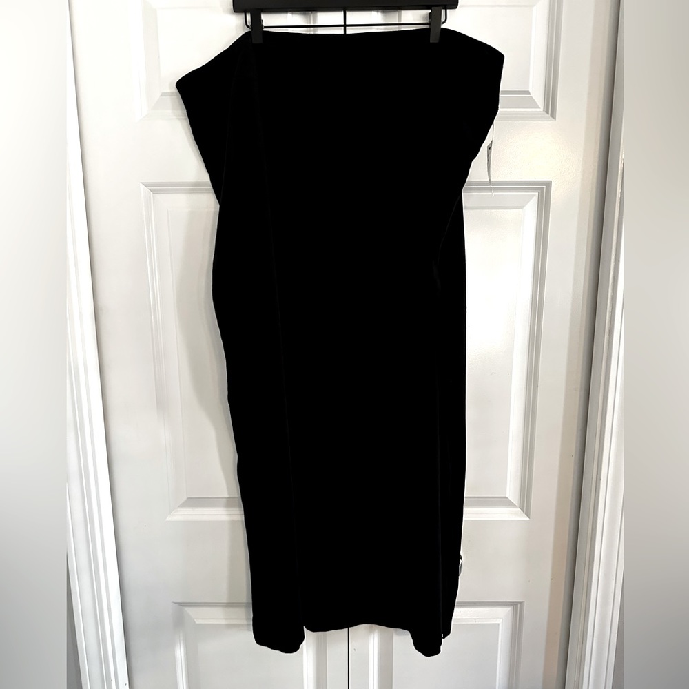 Caslon pull on kit black maxi skirt size 3X NWT
